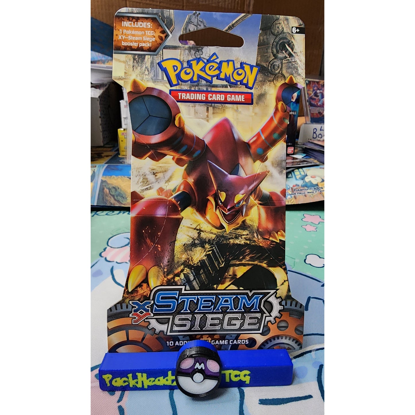 Sleeved Booster Pack of Steam Seige from XY era